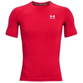 Koszulki sportowe męskie - Męska koszulka Under Armour HG Armour Comp SS Rozmiar: L / Kolor: czerwony - miniaturka - grafika 1