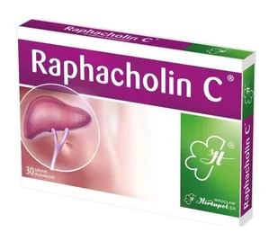 Raphacholin C - 30 tabletek - Układ pokarmowy - miniaturka - grafika 1