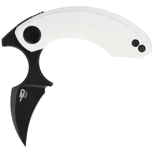 Nóż składany Bestech Strelit White G10, Black Stonewashed 14C28N by Ostap Hel (BG52D) - Noże - miniaturka - grafika 1