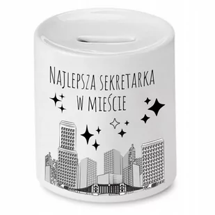 SKARBONKA DLA SEKRETARKI NAJLEPSZA SEKRETARKA z Nadrukiem ze Zdjęciem - Skarbonki - miniaturka - grafika 1