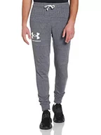 Spodnie męskie - Under Armour Under Armour Męskie spodnie Rival Terry szary Pitch Gray Full Heather / / Onyx White (012) M 1361642-012-Medium - miniaturka - grafika 1