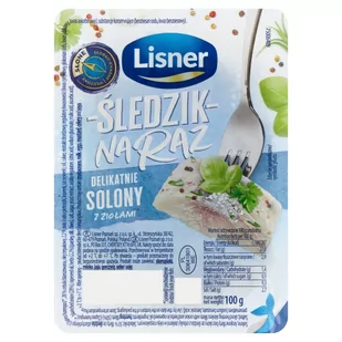 Lisner Śledzik na raz delikatnie solony z ziołami 100 g - Konserwy i dania rybne - miniaturka - grafika 1