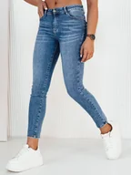 Spodnie damskie - Spodnie damskie jeansowe BEVINO niebieskie Dstreet UY1919-29 - miniaturka - grafika 1