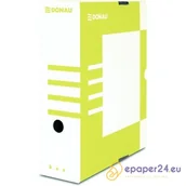 Pojemniki biurowe - PUDŁO ARCHIWIZACYJNE 1000 KARTEK KARTONOWE FSC DONAU, ŻÓŁTY - miniaturka - grafika 1