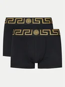 Majtki męskie - Versace Komplet 2 par bokserek AU10181 Czarny - miniaturka - grafika 1
