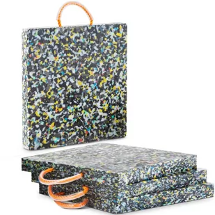 Podkład kwadratowy stabilizacyjny pod stopy dźwigu żurawia 40 x 40 cm do 12000 kg zestaw 4 szt. - Ubijarki i zagęszczarki - miniaturka - grafika 1