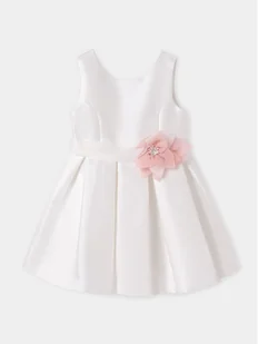 Abel & Lula Sukienka elegancka 5032 Écru Regular Fit - Sukienki i spódniczki dla dziewczynek - miniaturka - grafika 1