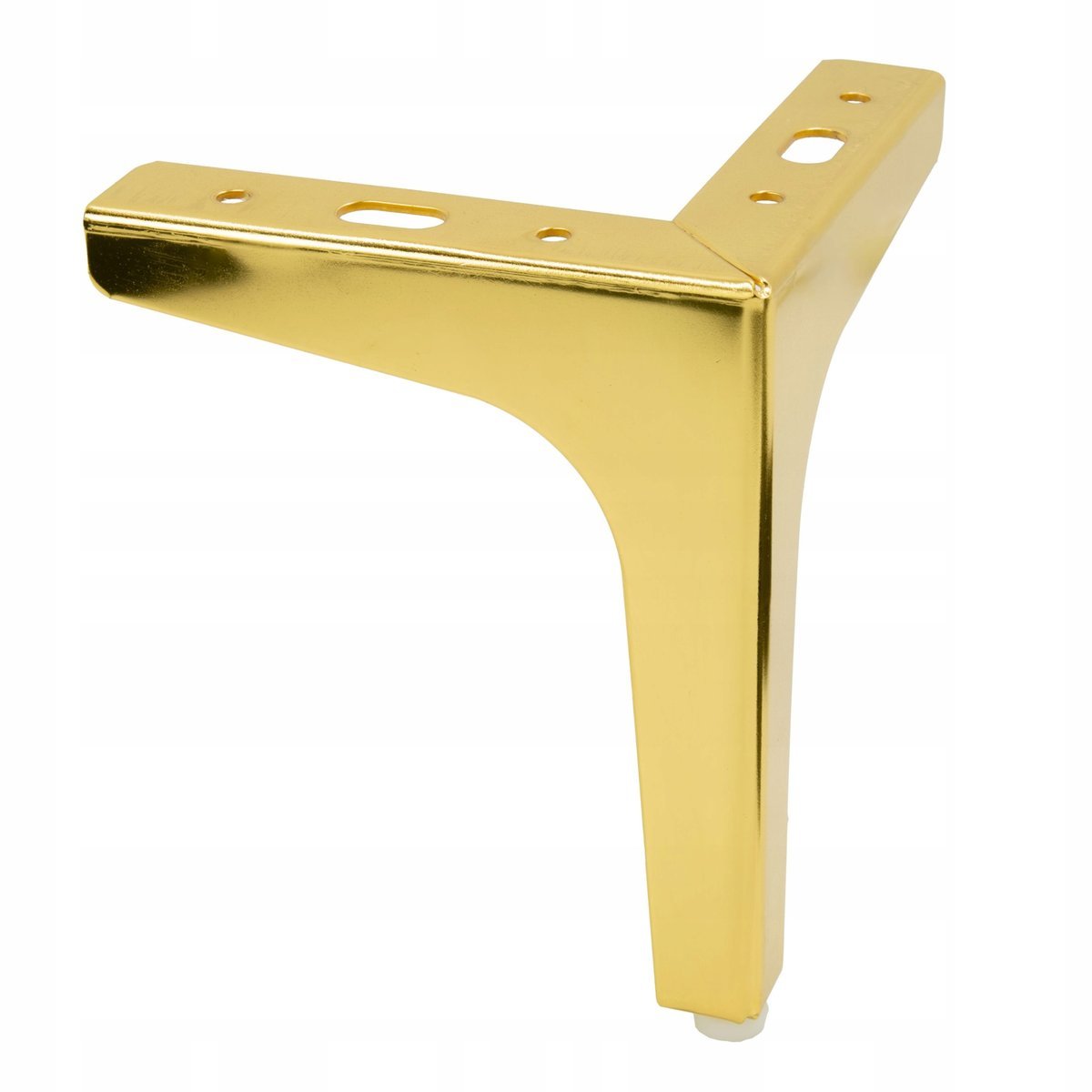 Nóżka metalowa meblowa Kotwica złoty chrom wysokość 15 cm