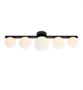 Lampy sufitowe - Markslojd Lampa sufitowa PURO Black/Opal IP44 108348 108348 - miniaturka - grafika 1