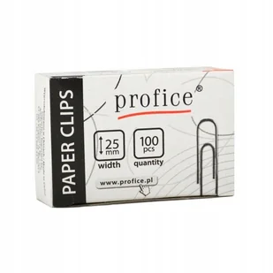 Spinacze biurowe Profice 25 mm 100szt. - Spinacze i klipsy do papieru - miniaturka - grafika 1