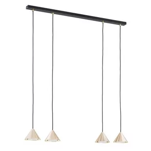 Elit lampa wisząca 4xGX54 czarna/złota 1329/4 - Lampy sufitowe - miniaturka - grafika 1