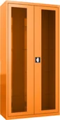 Meble i wyposażenie gabinetów medycznych - MD/2s.2011 szafa lekarska 2-skrzydłowa 1-komorowa pomarańczowa - miniaturka - grafika 1