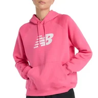 Bluzy sportowe damskie - Bluza New Balance WT43524DAB - różowa - miniaturka - grafika 1