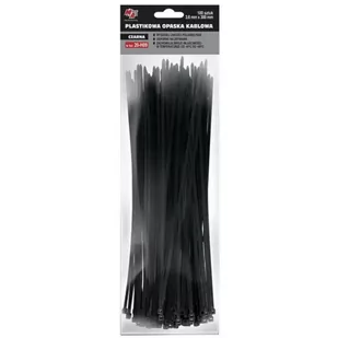 MOJE AUTO Opaska plastikowa 250mm x 3.6mm - Czarna 100szt - Inne mocowania - miniaturka - grafika 1
