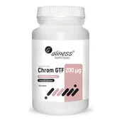 Witaminy i minerały - Aliness Chrom GTF Active Cr-Complex 200 g Chrom z Drożdży (100 tab) ali-131 - miniaturka - grafika 1