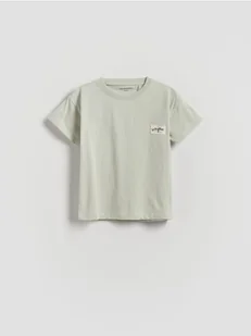 Reserved - Bawełniany t-shirt - jasnoszary - Bluzki dla niemowląt - miniaturka - grafika 1