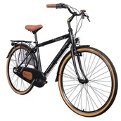 Rowery - Rower miejski INDIANA Storica 140 3B 28 cali męski Czarny - miniaturka - grafika 1