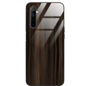 Etui i futerały do telefonów - Etui drewniane Realme 6 Premium Wood Dark Brown Forestzone Glass - miniaturka - grafika 1