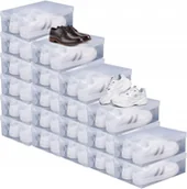 Pokrowce na ubrania - 12 SKŁADANYCH PUDEŁEK ORGANIZER BUTÓW GABLOTA BUTY SNEAKER HEAD EKSPOZYTOR - miniaturka - grafika 1