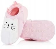 Buty dla dziewczynek - Buciki Niemowlęce Dla Dziewczynki, Paputki R.17/18 - miniaturka - grafika 1