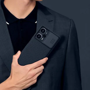 Pancerne etui Xiaomi Redmi Note 12 Turbo / Xiaomi Poco F5 z osłoną na aparat Nillkin CamShield Pro Case - czarne - Etui i futerały do telefonów - miniaturka - grafika 15