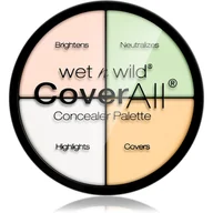 Korektory do twarzy - Wet N Wild coverall Concealer Palette, 1er Pack (1 X 7 G) E61462 - miniaturka - grafika 1