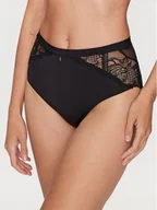 Majtki damskie - Chantelle Figi klasyczne z wysokim stanem Orangerie C17Q80 Czarny - miniaturka - grafika 1