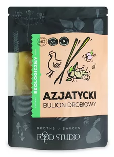 FOOD STUDIO (buliony w płynie) BULION AZJATYCKI W PŁYNIE BEZGLUTENOWY BIO 350 ml - Buliony i przyprawy w kostkach - miniaturka - grafika 1