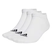 Skarpetki damskie - adidas, Confezione Da 3 Paia Di Calzini Bassi Cienkie i Lekkie Odzież Sportowa, Skarpety, Biały/Czarny, M, Unisex - Dorośli - miniaturka - grafika 1
