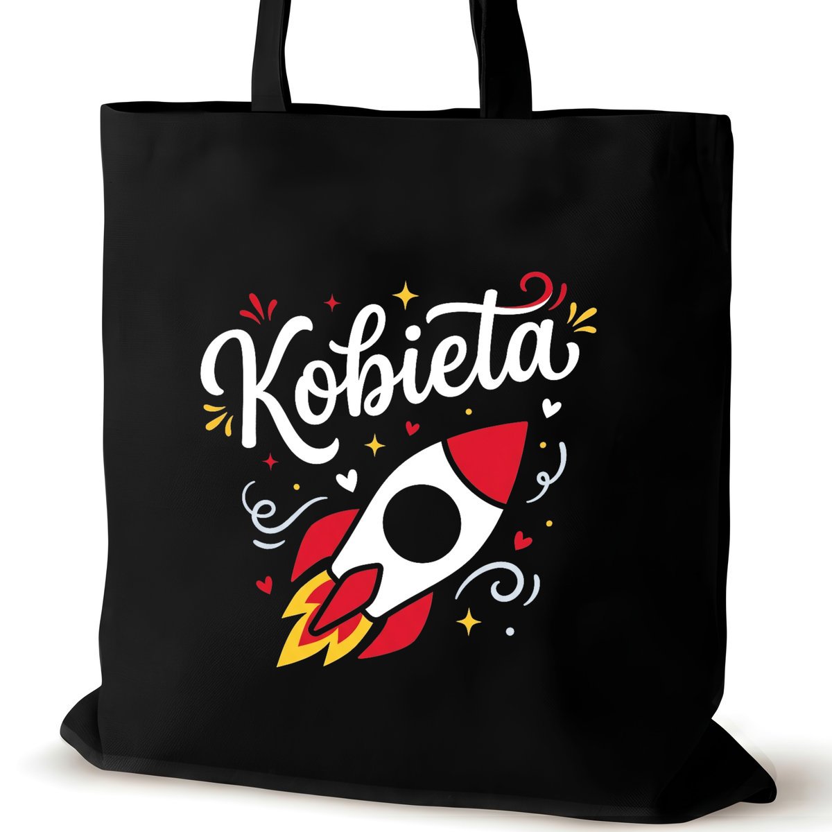 Torba bawełniana dla VIRAL czarna na ramię śmieszna prezent zakupowa