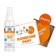 Kremy dla dzieci - Pharmaceris S Dermopediatric mineralny spray ochronny dla dzieci do twarzy i ciała od 1 dnia życia wodoodporny SPF 50+ 100 ml + Dobble gra familijna gratis - miniaturka - grafika 1