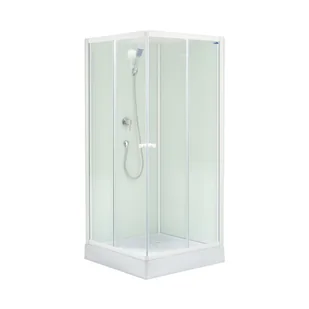 Kabina prysznicowa 80 x 80 cm Smart White Ckr 5905481580100 - Kabiny prysznicowe - miniaturka - grafika 1
