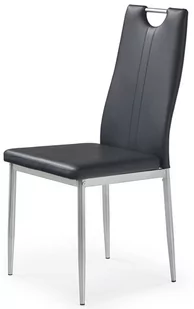 Krzesło tapicerowane PROFEOS Vulpin, czarne, 59x44x97 cm - Krzesła - miniaturka - grafika 1