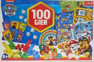 Zestaw 100 Gier Psi Patrol gra planszowa Trefl - Gry planszowe - miniaturka - grafika 1