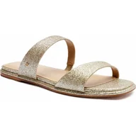 Klapki i japonki damskie - Michael Kors Skórzane klapki JAIDA - miniaturka - grafika 1