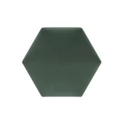 Panele ścienne i boazeria - Panel tapicerowany HEXAGO PH butelkowa zieleń 17 x 17 cm ME27 - miniaturka - grafika 1