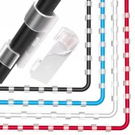 Przyborniki na biurko - 20x ORGANIZER ORGANIZERY UCHWYT UCHWYTY NA KABLE ZACZEP KLIPS DO KABLI MOC - miniaturka - grafika 1
