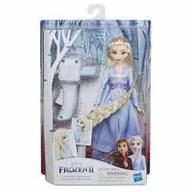 Lalki dla dziewczynek - Hasbro Kraina Lodu II Frozen 2 z lokówką Elsa - miniaturka - grafika 1