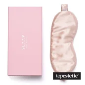 Akcesoria do bielizny - Slaap Slaap Silk Mask Beige Jedwabna opaska na oczy do spania (beżowa) 1 szt. - miniaturka - grafika 1