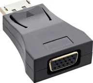 Złącza, przejściówki, adaptery - InLine® DisplayPort Converter, DisplayPort male to VGA female, FullHD/60Hz, black/gold - miniaturka - grafika 1
