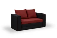 Sofy i kanapy - Sofa kanapa rozkładana 2 os BETA czerwono-czarna - miniaturka - grafika 1
