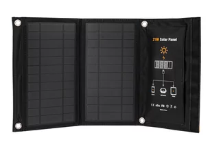 Przenośny panel solarny TRAVEL SOLAR 21W USB SKŁADANY VOLT POLSKA - Zestawy solarne - miniaturka - grafika 2