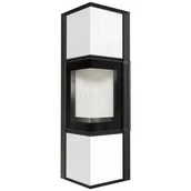 Piece wolnostojące - Piec wolnostojący koza Tora M 8 kW Ø 150 ,lacobel biały - miniaturka - grafika 1