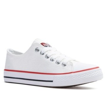 Trampki tenisówki klasyczne niskie sportowe białe Axim 39