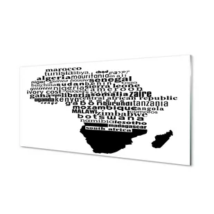 Panel między szafki  Czarno białe napisy 120x60 cm - Dekoracje domu - miniaturka - grafika 1