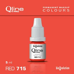 Pigment do makijażu permanentnego ust Bioevolution Red 715 Qline Pro 5ml - Pozostałe akcesoria kosmetyczne - miniaturka - grafika 1