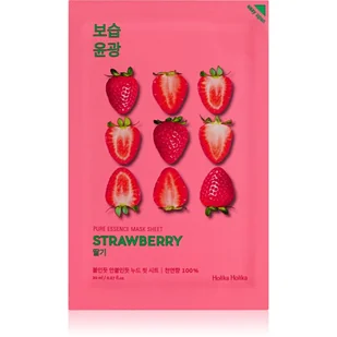 Holika Pure Essence Mask Sheet maska w płacie Strawberry 1szt - Maseczki do twarzy - miniaturka - grafika 1