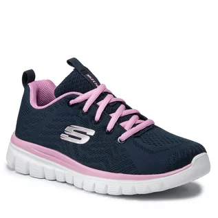 Buty sportowe damskie - Skechers Buty 12615/NVPK Nvy/Pnk - grafika 1