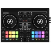 Inne akcesoria dla DJ - Reloop Buddy kompaktowy 2-kanałowy kontroler DJ do Algoriddim DJay na iOS, PadOS, Android, Mac i PC z padami wydajności RGB, wiosłami FX i kontrolami Neural Mix AMS-BUDDY - miniaturka - grafika 1