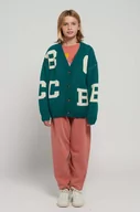 Spodnie i spodenki dla dziewczynek - Bobo Choses spodnie dresowe dziecięce kolor różowy z nadrukiem - miniaturka - grafika 1